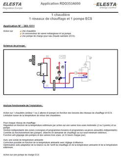 Schéma 3531011 : 1 chaudière + 1 réseau