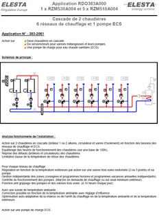 Schéma 3832061 : 2 chaudières + 6 réseaux